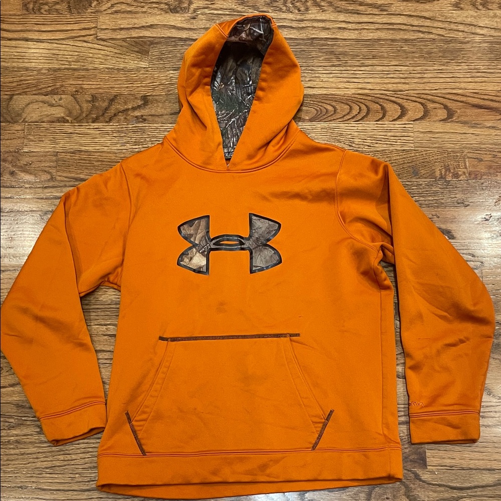 Under Armour Boys Vibrant Orange Hoodie YXL